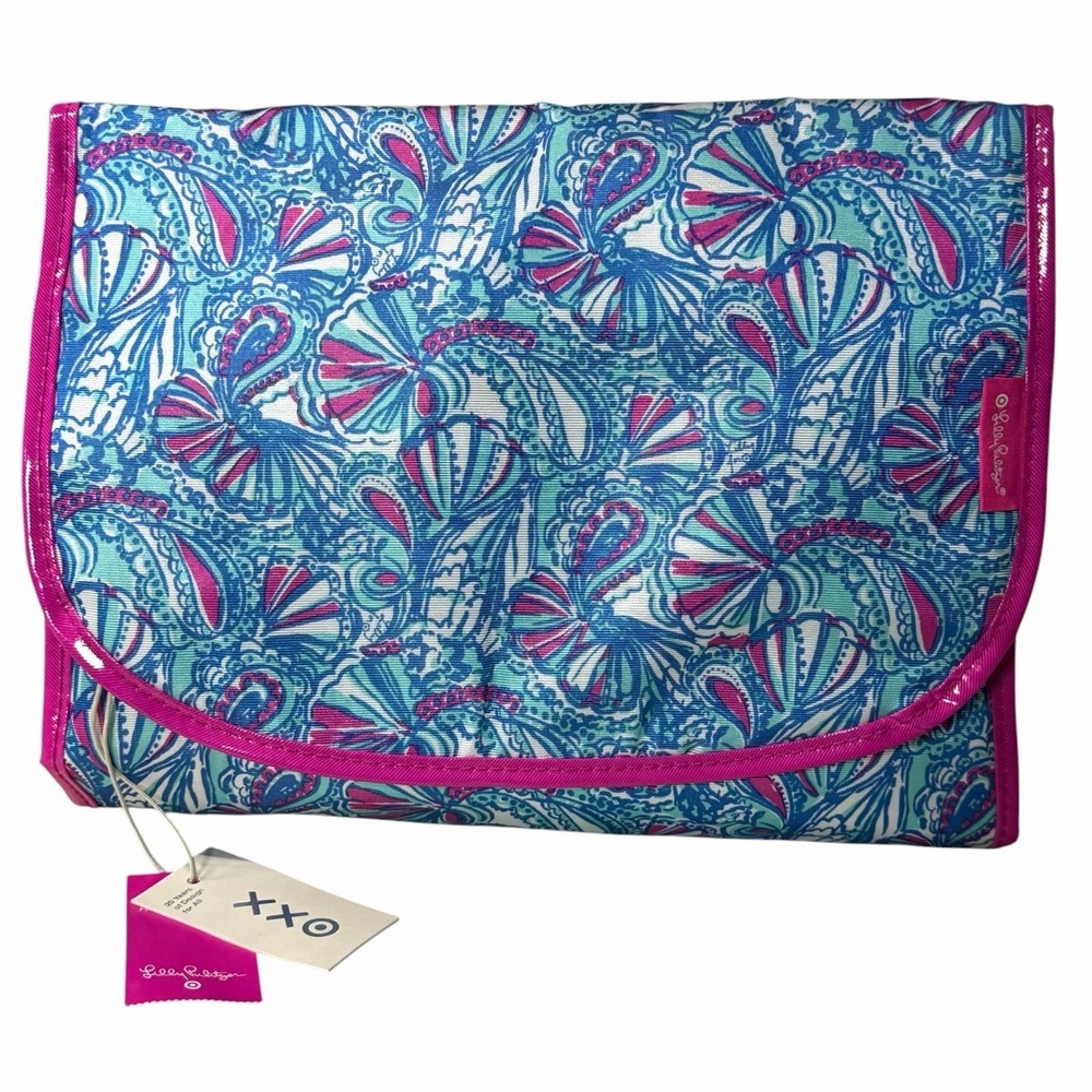 Lilly Pulitzer NEW For Target Hanging Valet Case My Fans Print Travel‎ Organizer